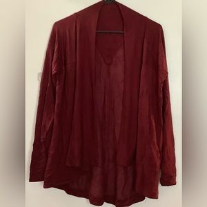 ACTIVE LIFE MAROON CARDIGAN SIZE SMALL